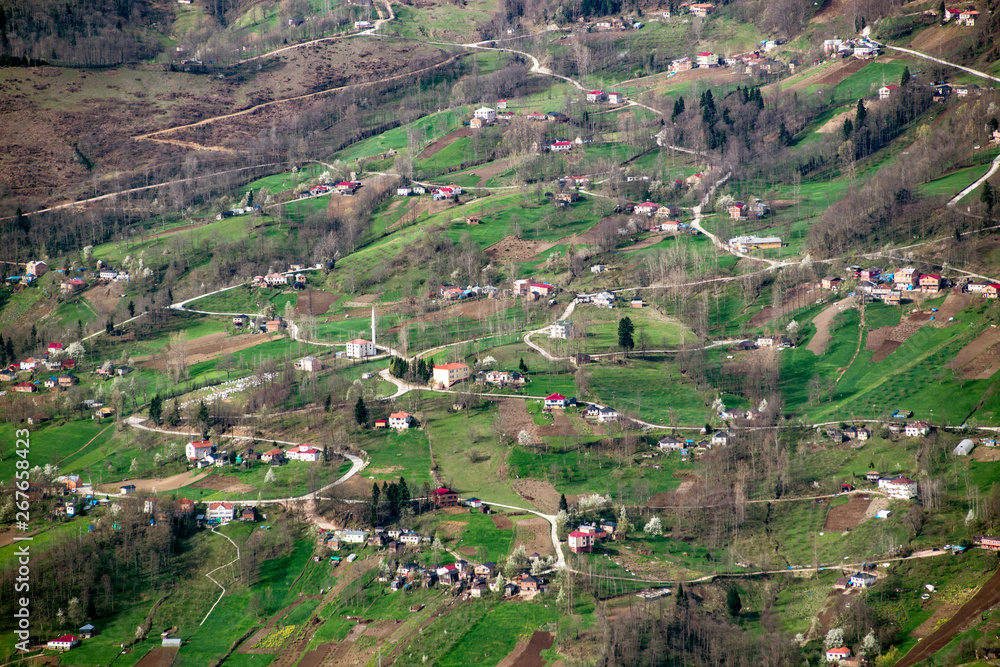 View of Trabzon's plateaus from above