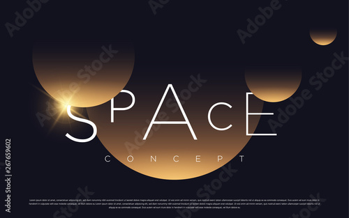 Black premium background with luxury dark gold bullion and golden line. Rich background for poster premium design. - Vector