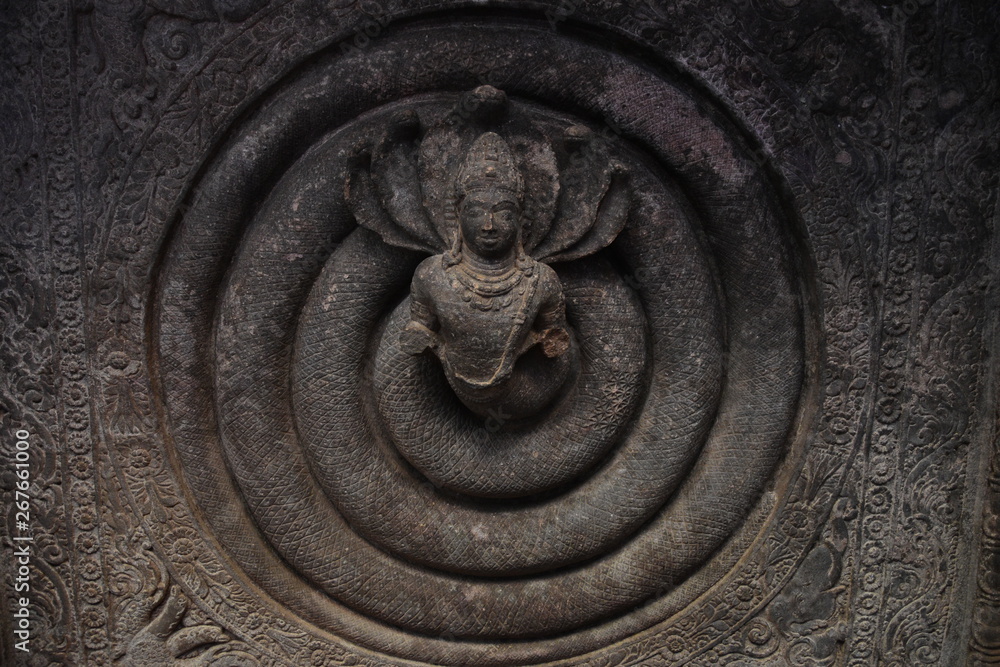 Obraz premium stone carving in Badami