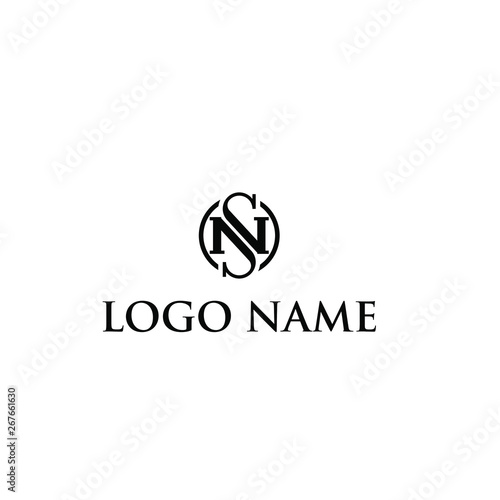 Letter N and S Initial Logo / Hotel Design Vector Inspiration