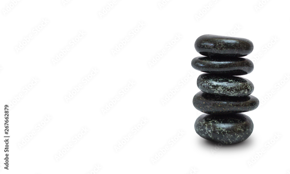 Black stones for spa, relaxation and health Black stones for spa, relaxation and health