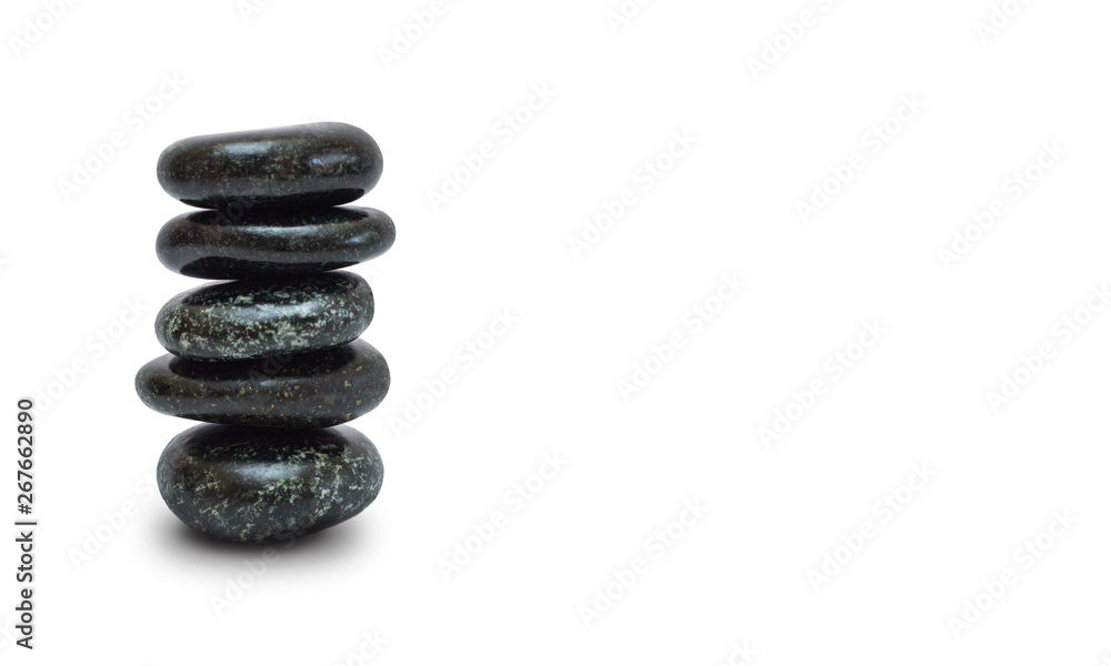 Black stones for spa, relaxation and health Black stones for spa, relaxation and health
