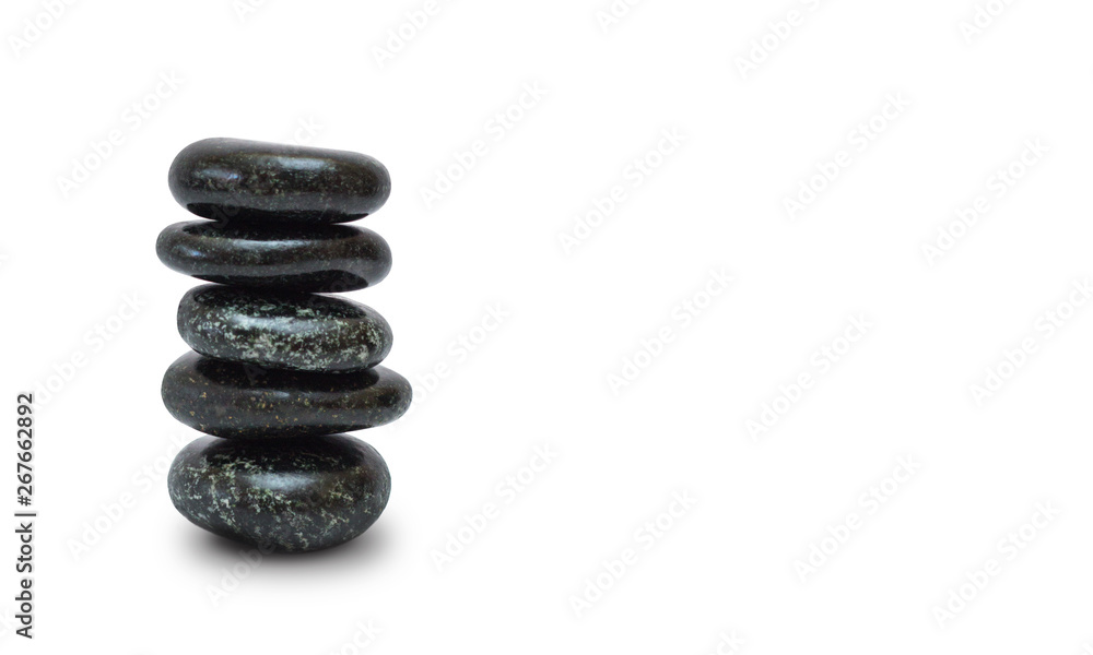 Black stones for spa, relaxation and health Black stones for spa, relaxation and health