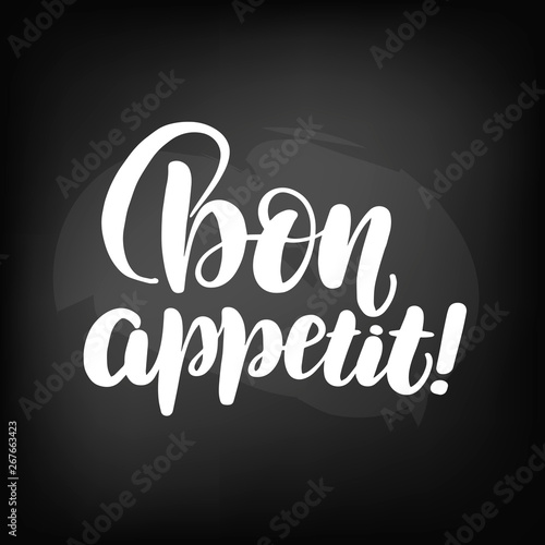lettering bon appetit