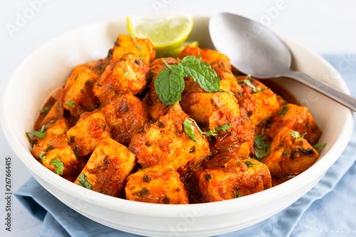 Indian Paneer Masala, Tawa Paneer, Paneer Tikka Masala, Indian Vegetarian Curry Dish, Side Dish, Indian Food and Indian Cuisine.. © rav0206