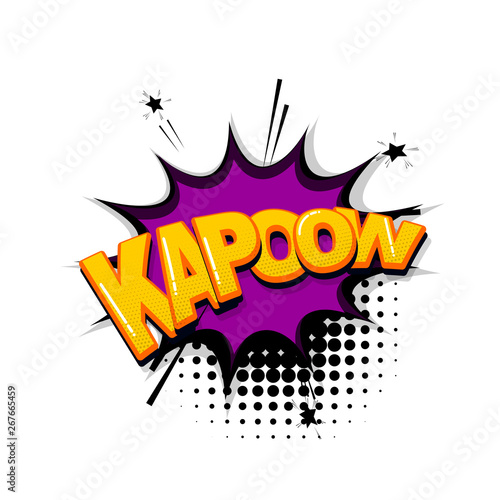 Pop art comic text