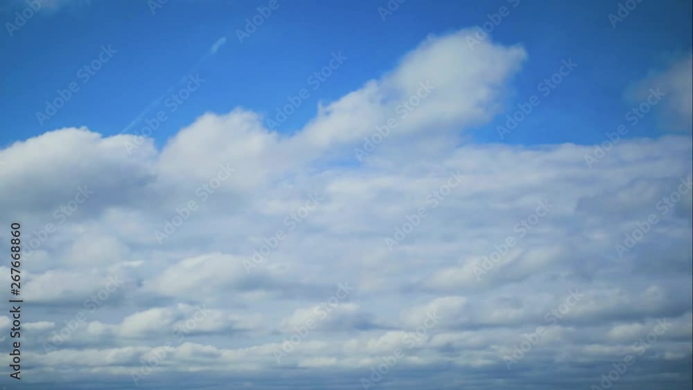 Timelapse movement of clouds in the blue sky. Timelapse movement of clouds in the blue sky.