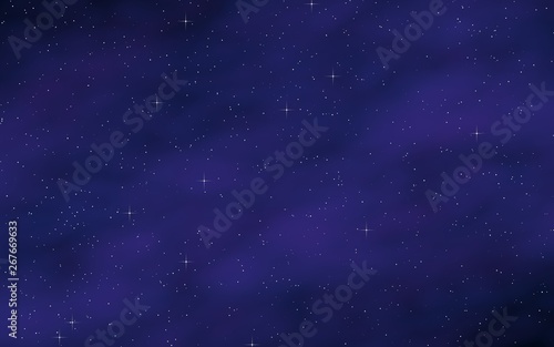 Colorful and beautiful space background. Outer space. Starry outer space texture. 3D illustration