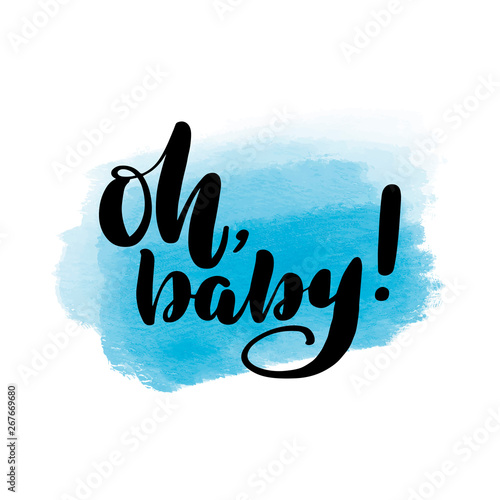 lettering oh baby