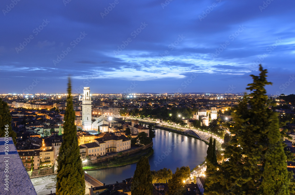 The best view on Verona in the night.