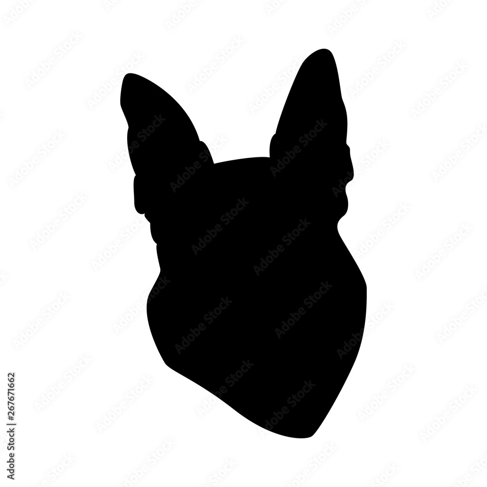 Naklejka premium German Shepherd Dog Silhouette