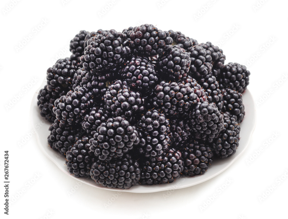 Berries blackberries in a plate. Berries blackberries in a plate.