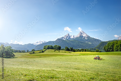 Agricultural use of a field in Bavaria.