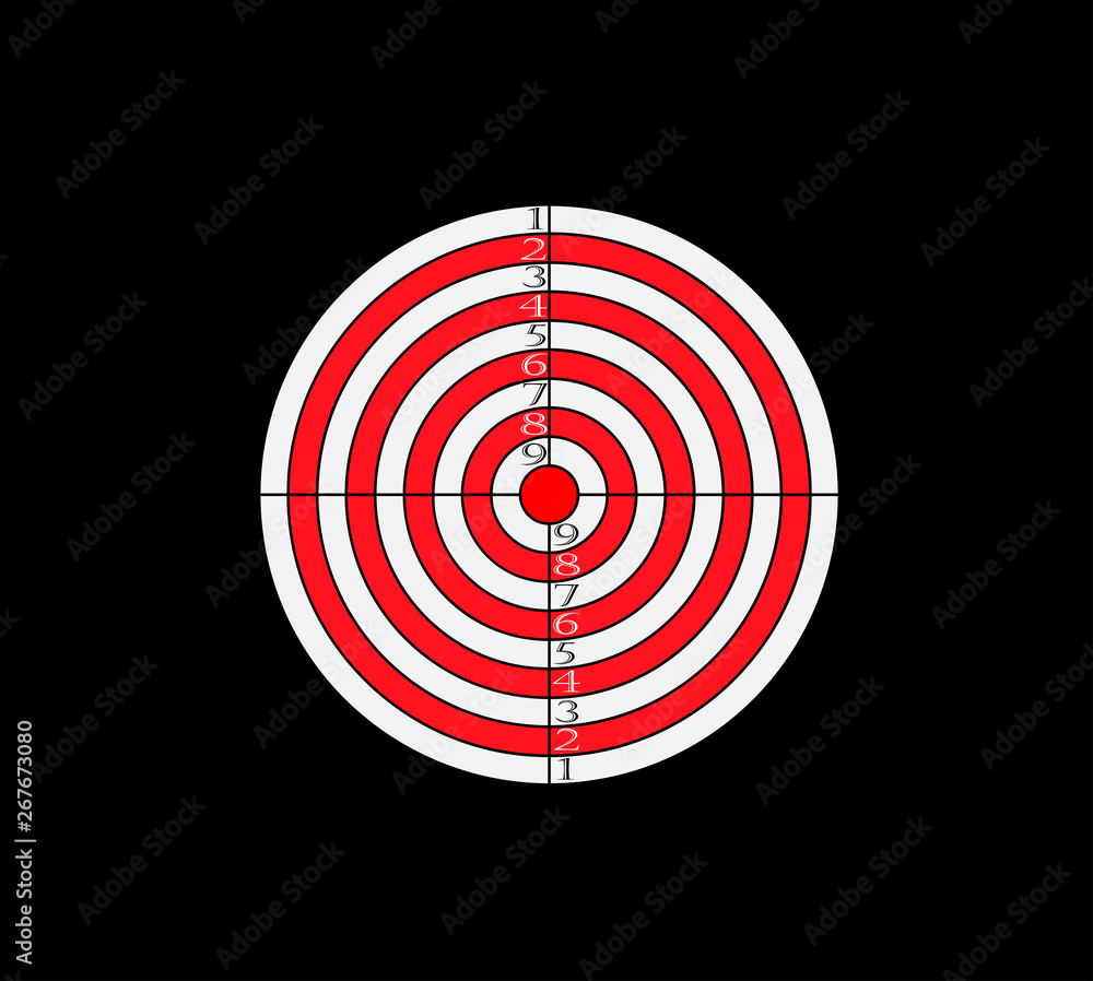 Dartboard for darts game vector illustration eps10 Dartboard for darts game vector illustration eps10