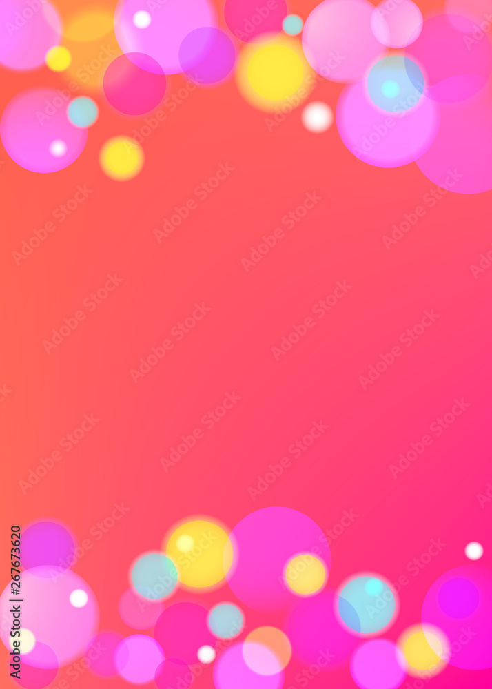 Vector background with color bubbles