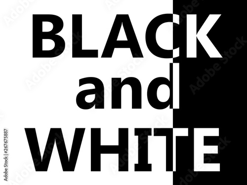 Abstract Black And White Text Background