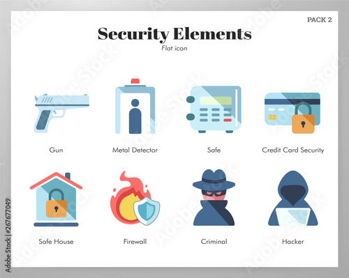 Security elements flat pack