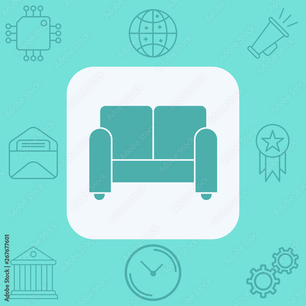 Sofa vector icon sign symbol Sofa vector icon sign symbol