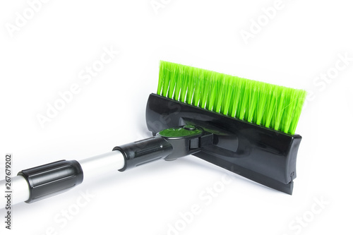 stylish scraper brush for cars on a white background