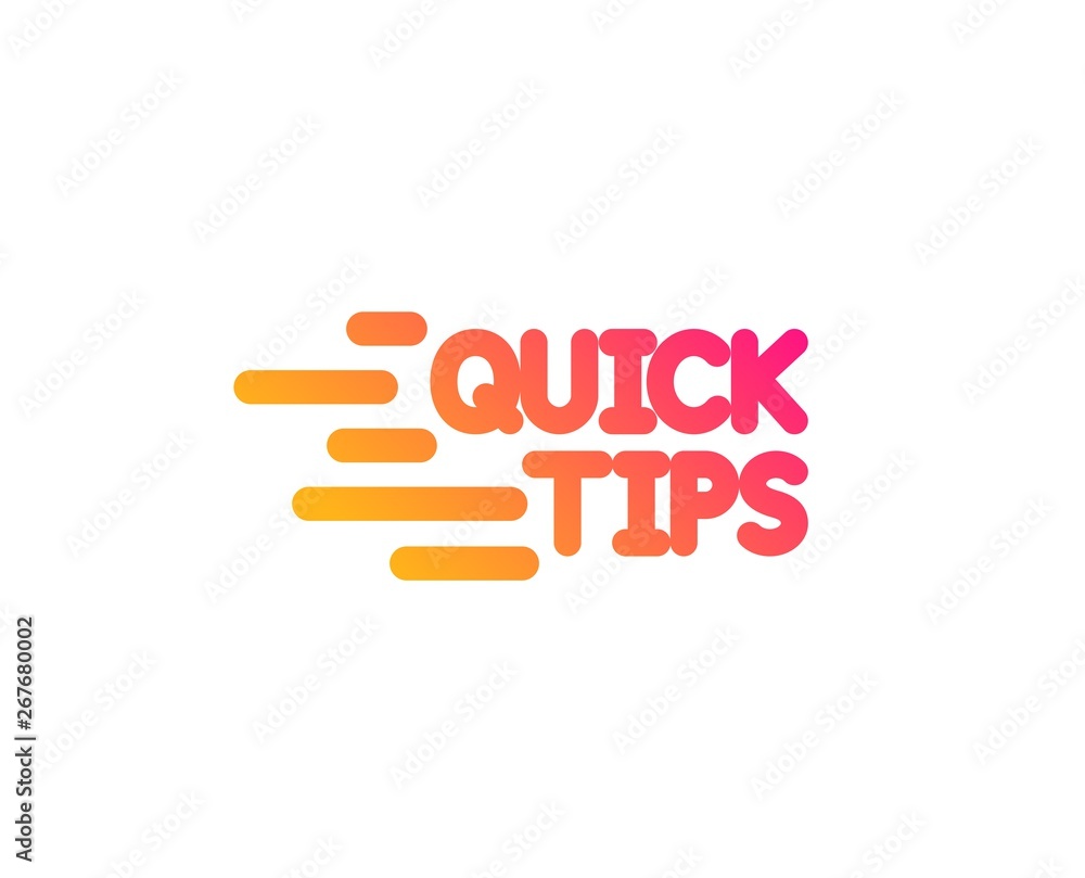 Quick tips icon. Helpful tricks sign. Tutorials symbol. Classic flat style. Gradient education icon. Vector Quick tips icon. Helpful tricks sign. Tutorials symbol. Classic flat style. Gradient education icon. Vector