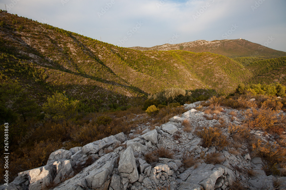 Berglandschaft in Kroatien, Peljesac