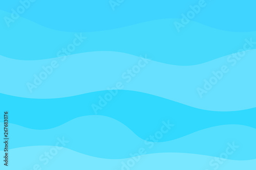 Abstract wavy wallpaper of the surface. Waved background. Cold colors. Pattern with waves. Multicolored dinamic texture. Doodle for design