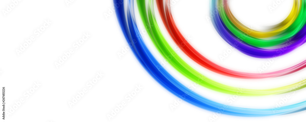 Abstract elegant wave panorama design with space for your text