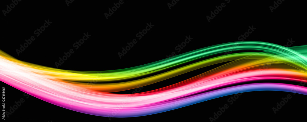 Abstract elegant wave panorama design with space for your text Abstract elegant wave panorama design with space for your text