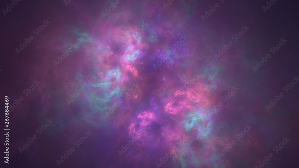 Soft colored space abstract background
