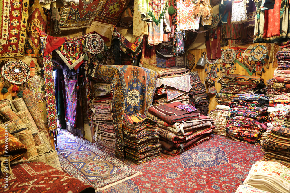 Turkish Traditional Carpets in Goreme, Nevsehir, Turkey Turkish Traditional Carpets in Goreme, Nevsehir, Turkey