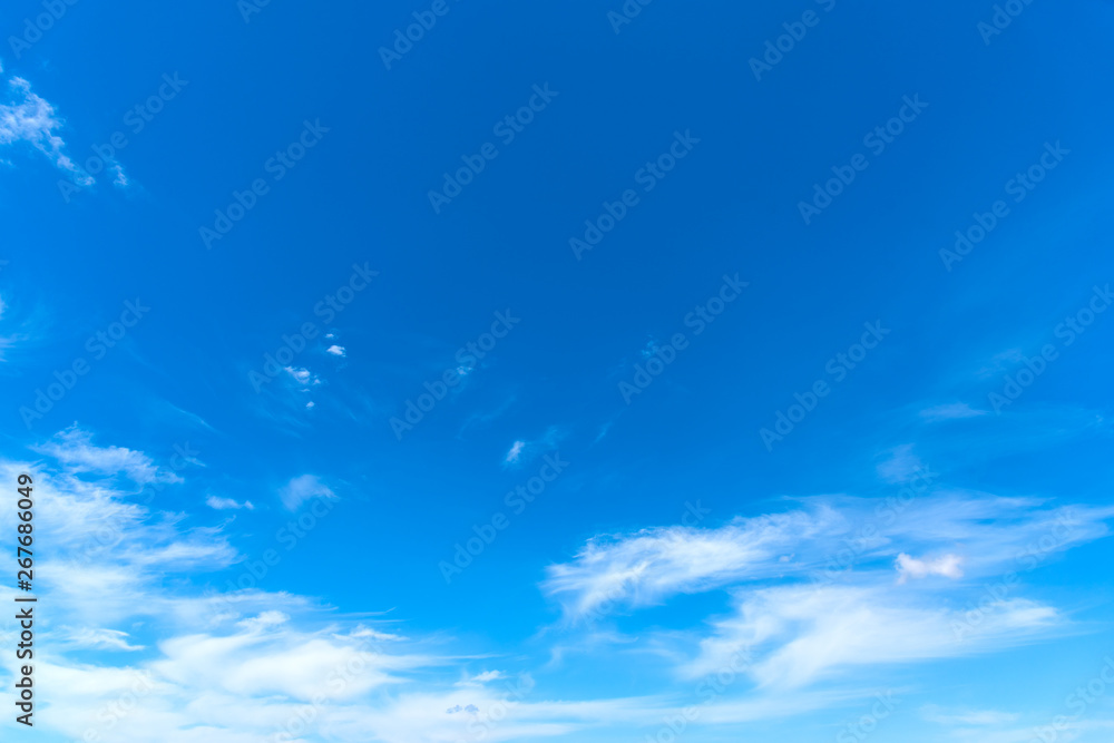 Small clouds and blue sky in the springtime Small clouds and blue sky in the springtime