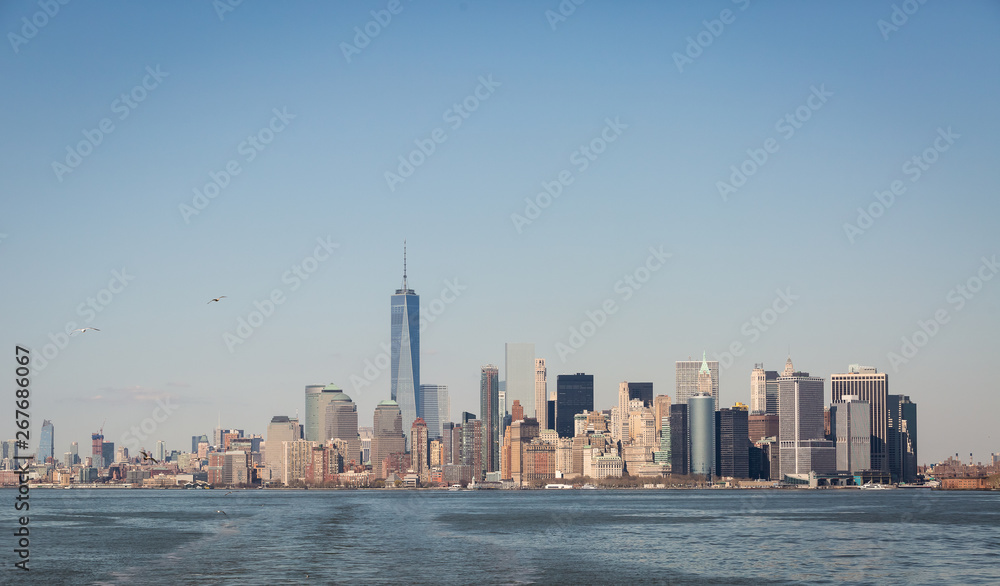 The skyline of New York City's Manhattan Island