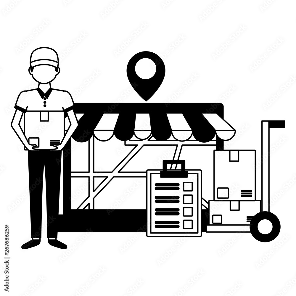 man fast delivery man fast delivery