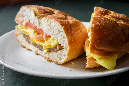 Sausage Egg Breakfast Sandwich