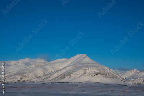 Hoffell mountain in Hornafjordur in Iceland