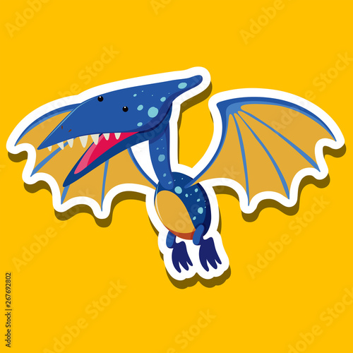 A Pteranodon sticker character