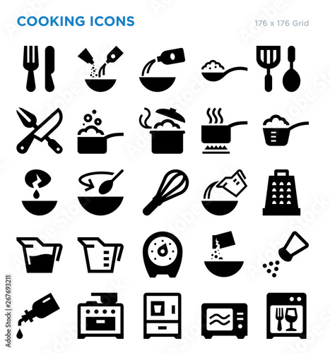 Cooking Vector Icon Set