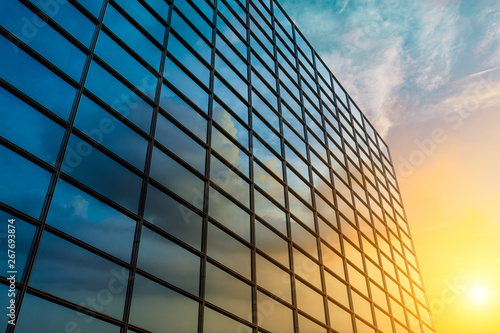 Photography Modern office building detail,glass surface