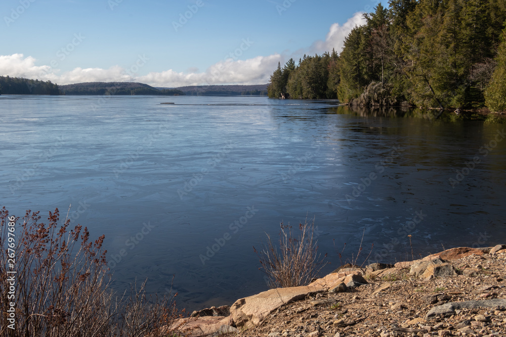 Ice Out on Smoke Lake in Algonquin Park Ice Out on Smoke Lake in Algonquin Park