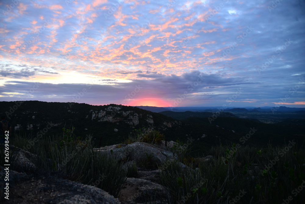 Obraz premium sunset in the mountains