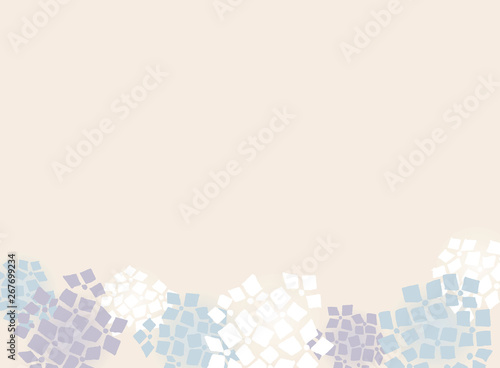 Japanese traditional  retro style illustration of hydrangea flower vector background