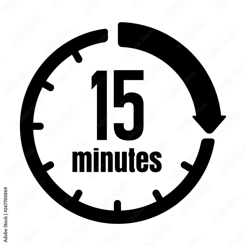 Clock Timer time Passage Icon 15 Minutes Stock Adobe Stock clock-timer-time-passage-icon-15-minutes-stock-adobe-stock