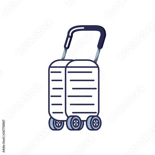 suitcase with wheels icon