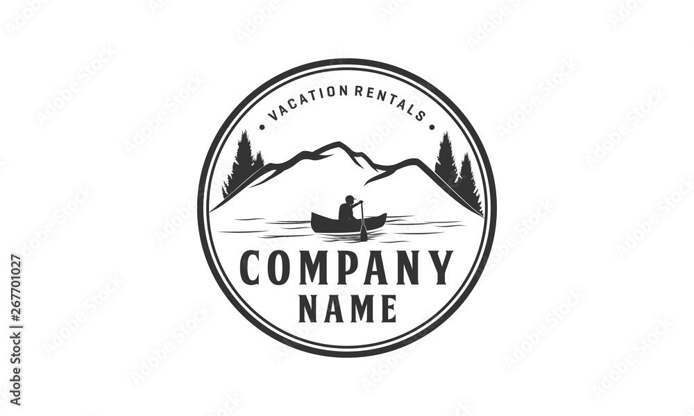 Vacation rental logo design, outdoor logo Vacation rental logo design, outdoor logo