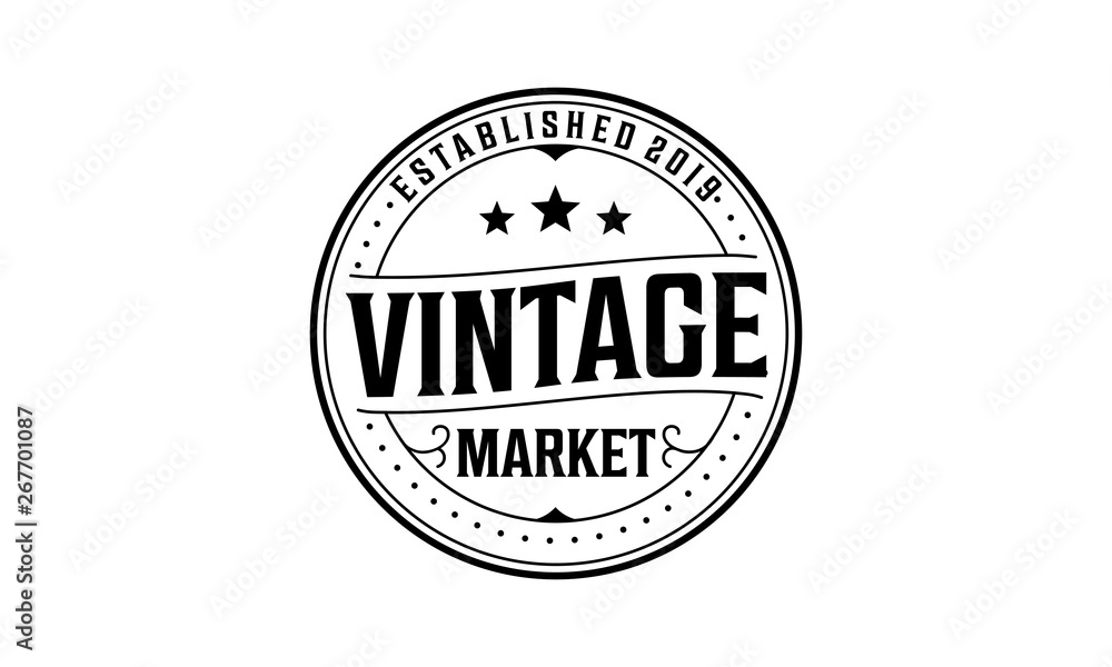 Fototapeta premium Vintage badge logo design