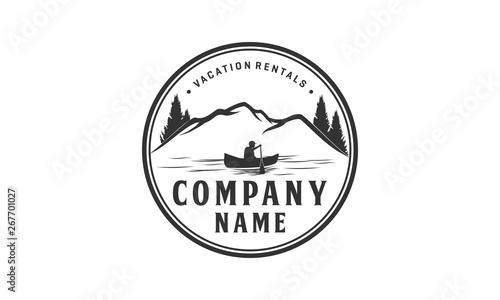 Vacation rental logo design, outdoor logo
