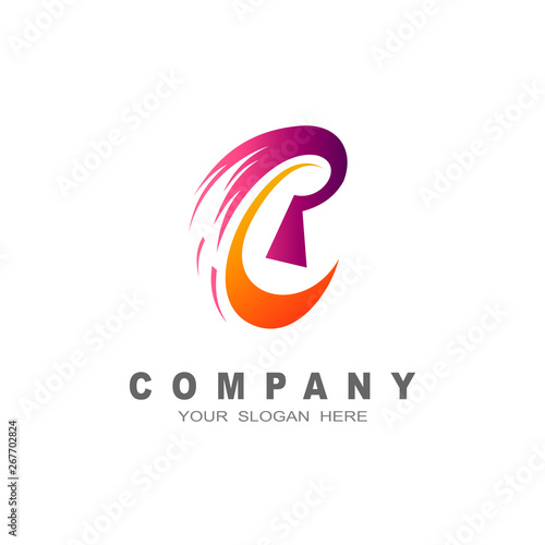 logo letter p, letter P with swoosh effect Free Download logo letter p, letter P with swoosh effect - GFXLoad