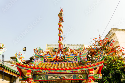Canvas Print Beautiful photo of Wat Temple, Bangkok City taken in thailand