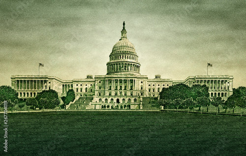 U.S. Capitol Building from the Fifty Dollar Bill