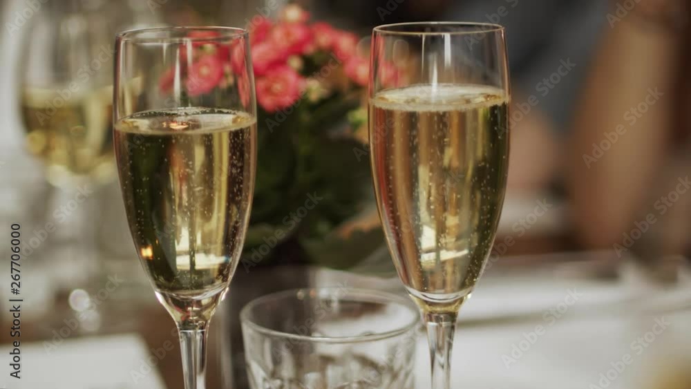 Champagne bubbling in a pub in London. Champagne bubbling in a pub in London.